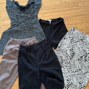 Corporate Girly Bundle! 3 pants, 1 skirt and 1 dress to wear to work !